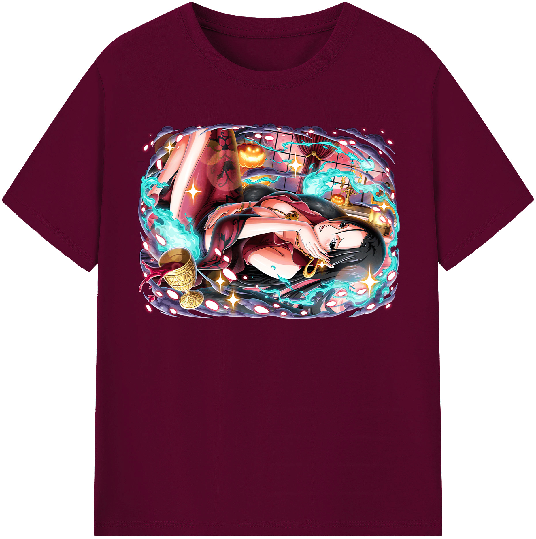 ワンピース ボア・ハンコック ONE PIECE Boa·Hancock レディースカジュアルプリントTシャツ（綿100％）